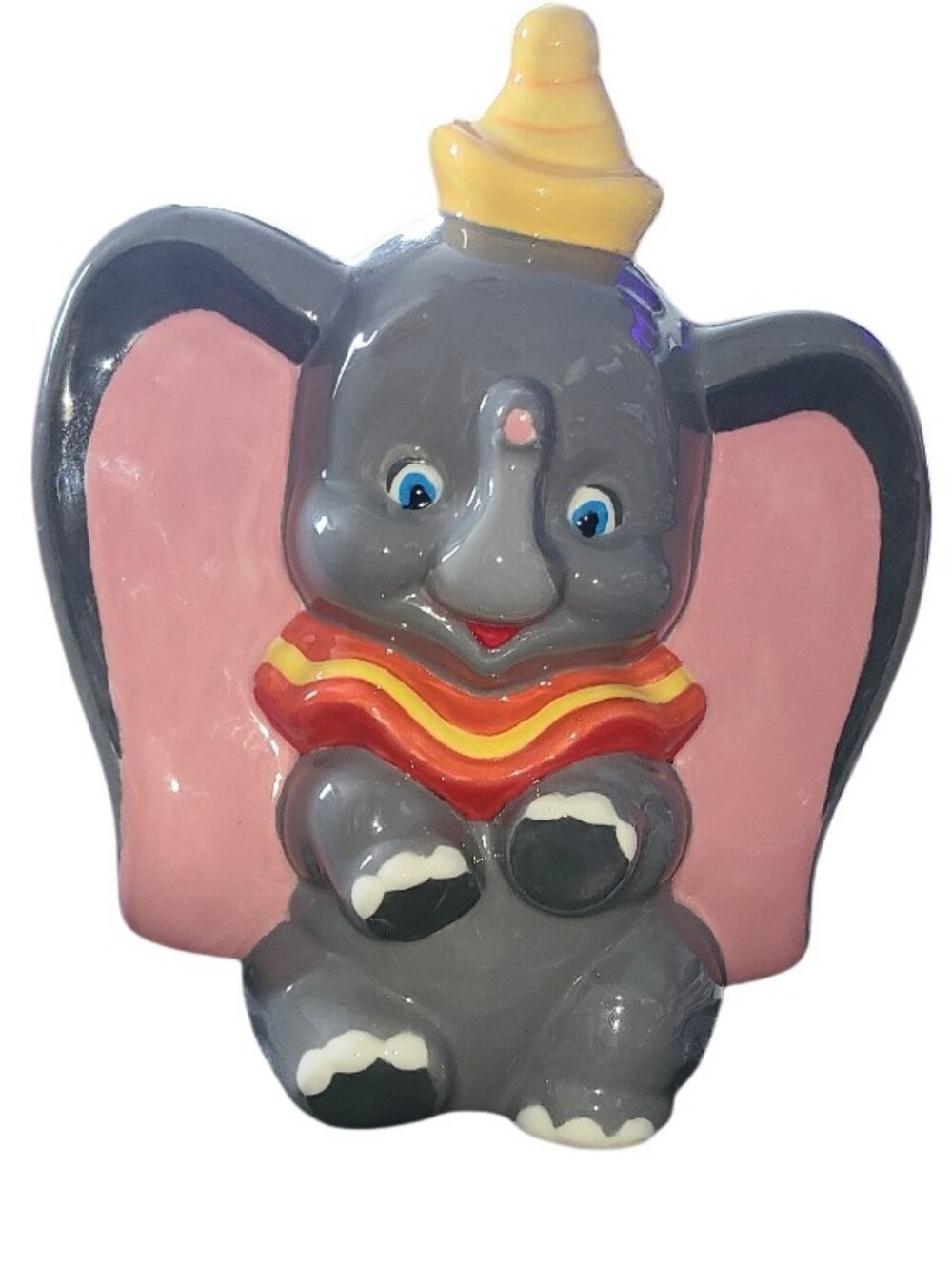 DISNEY Dumbo Hand Painted Ceramic 10" Figure Table DECOR EUC
